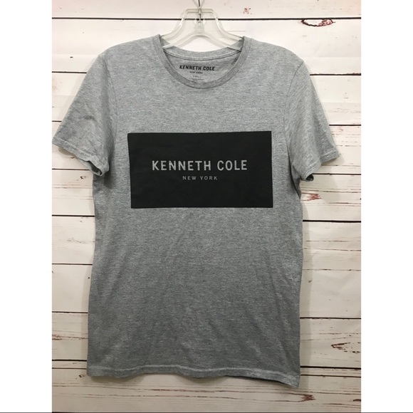 Kenneth Cole Grayblack Men T Shirt 